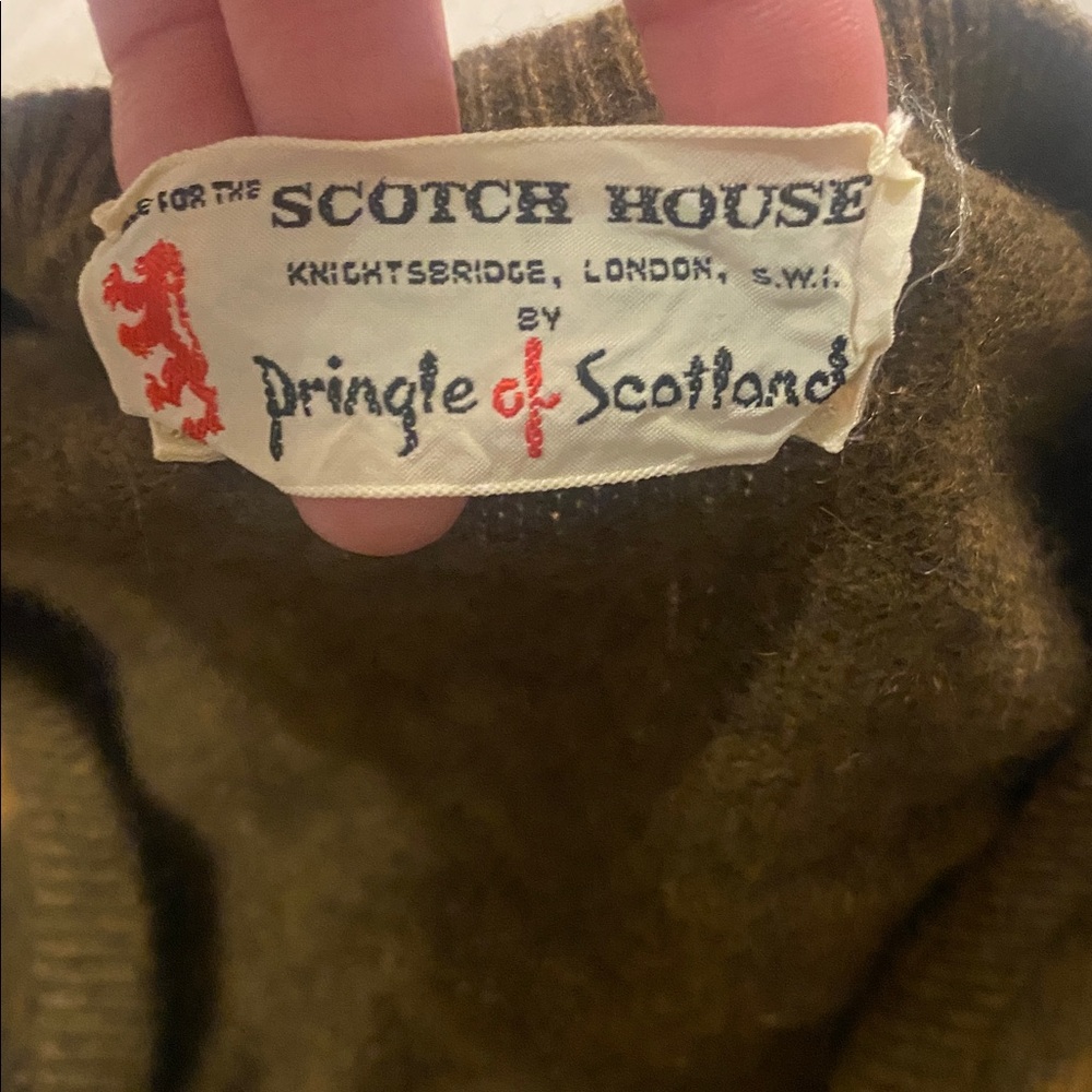 Vintage cashmere argyle sweater - Picture 3 of 4